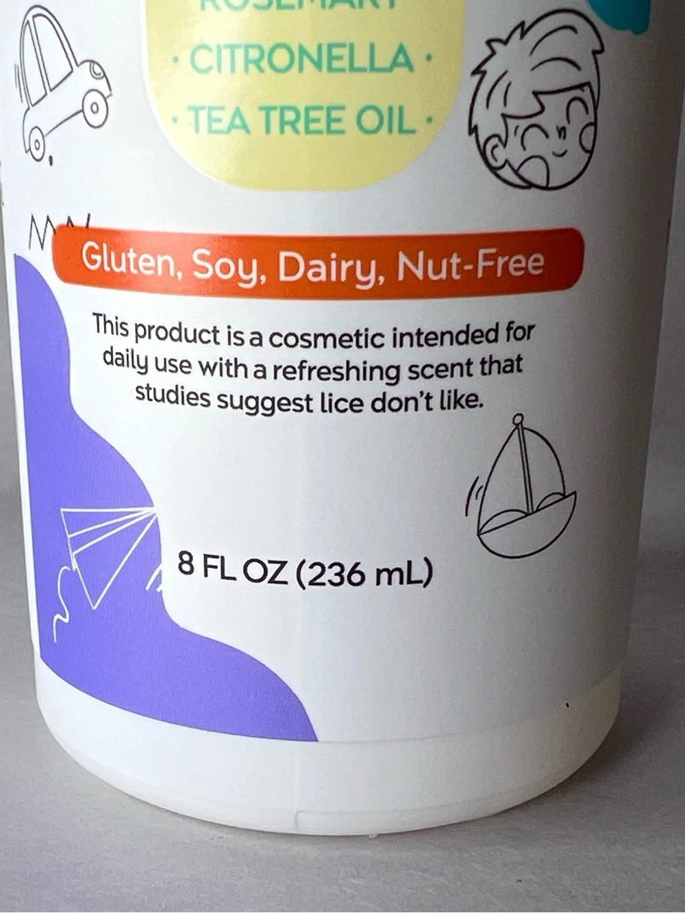 Natural Sense Kids Rosemary Hair Protection Spray 8 oz Tea Tree Citronella - Picture 4 of 9
